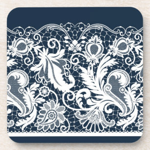 White lace 2 coaster