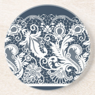 White lace 2 coaster