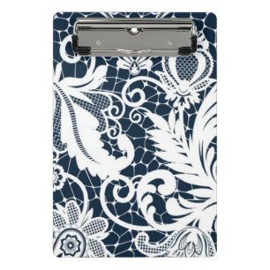 White lace 2 mini clipboard
