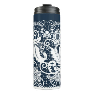White lace 2 thermal tumbler