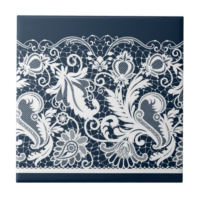 White lace 2 tile (Front)