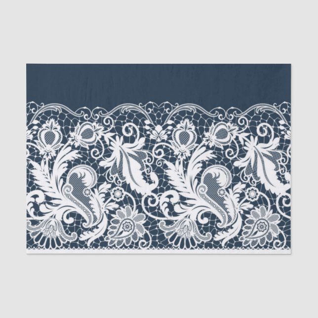 White lace 2 tissue paper (Front)