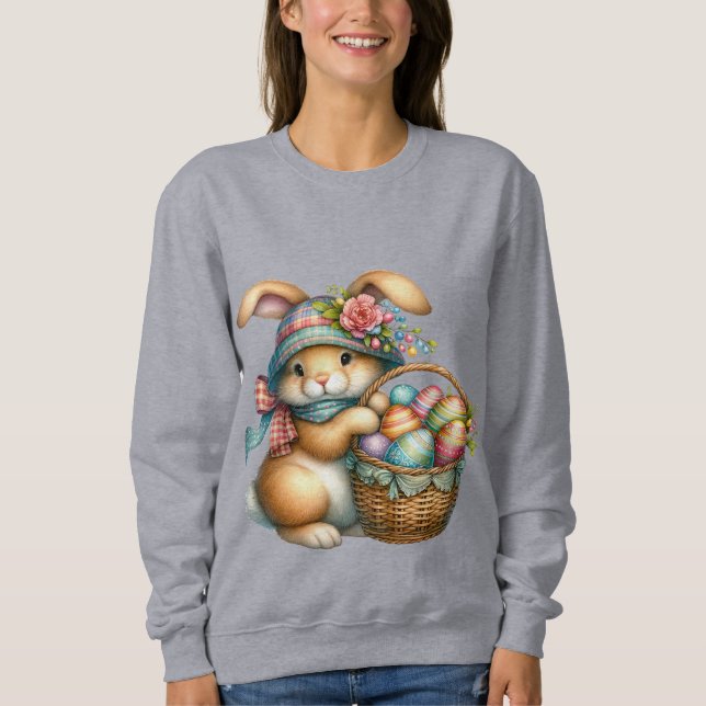 White lace easter sweatshirt (Front)