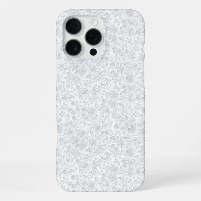 White lace  iPhone case (Back)