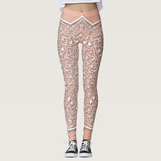 White Lace Leggings (Front)
