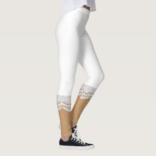 White Lace Leggings
