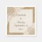 White lace on burlap rustic wedding