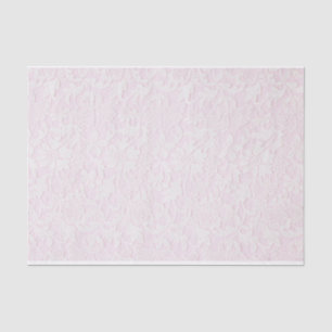 White Lace on Pink, 10" x 15" Tissue Paper