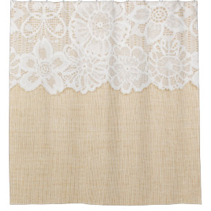 White lace over fabric design.