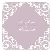 White Lace Sticker