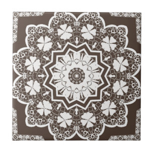 White lace tile