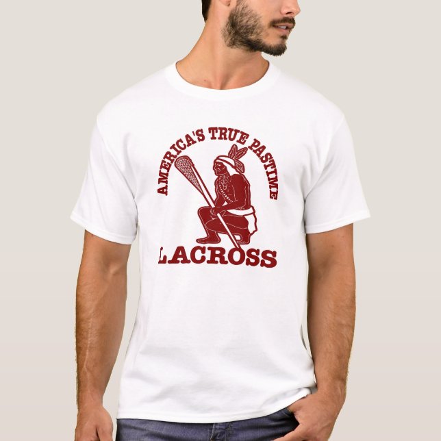 White Lacross USA Pastime T-Shirt (Front)