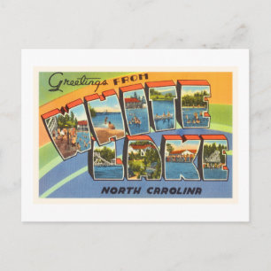 White Lake North Carolina NC Old Vintage Carte pos