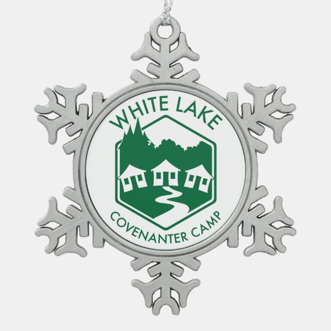 White Lake Snowflake Ornament (Front)