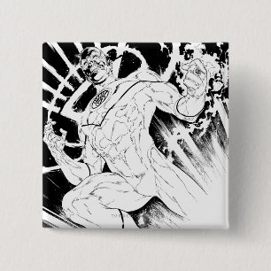 White Lantern Corps 2 Inch Square Button