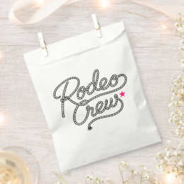 White Last Rodeo Bach Party Gift Favour Bag