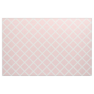 White Lattice on Baby Pink Fabric