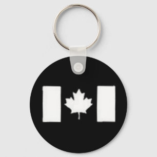 White Leaf Keychain
