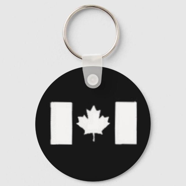 White Leaf Keychain (Front)