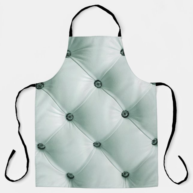 White Leather Texture in Luxury Interiorabstract,b Apron (Front)