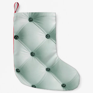 White Leather Texture in Luxury Interiorabstract,b Small Christmas Stocking