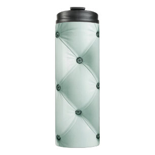 White Leather Texture in Luxury Interiorabstract,b Thermal Tumbler