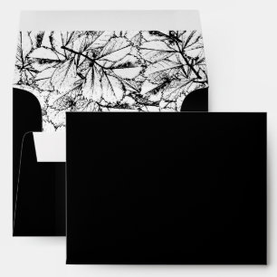 White Leaves Envelope