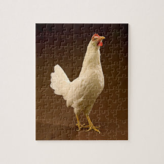 White Leghorn Chicken Jigsaw Puzzle