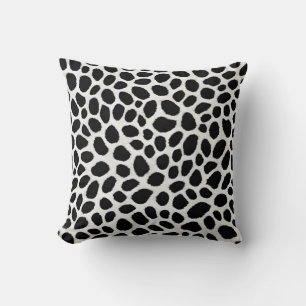 White Leopard Elegant Trendy Luxury Collection Throw Pillow