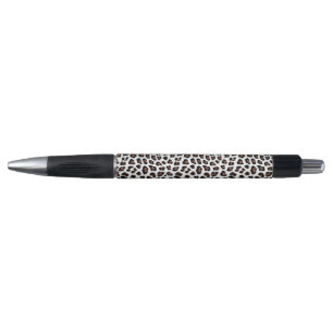 White Leopard Print  Pen