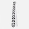 White leopard Print tie