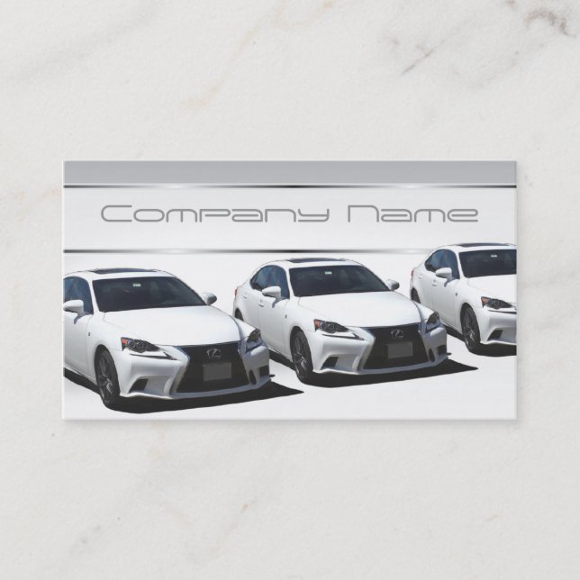 White Lexus Business Cards (Front)
