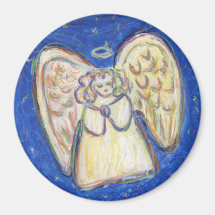 White Light Guardian Angel Art Custom Magnets