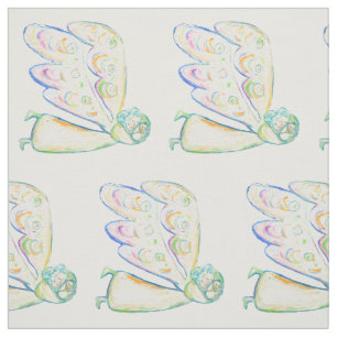 White Light Guardian Angel Fabric Art Material