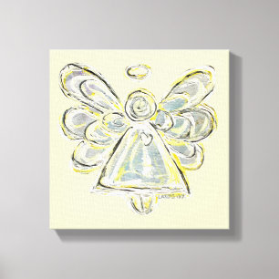 White Light Guardian Angel Wrapped Canvas Wall Art