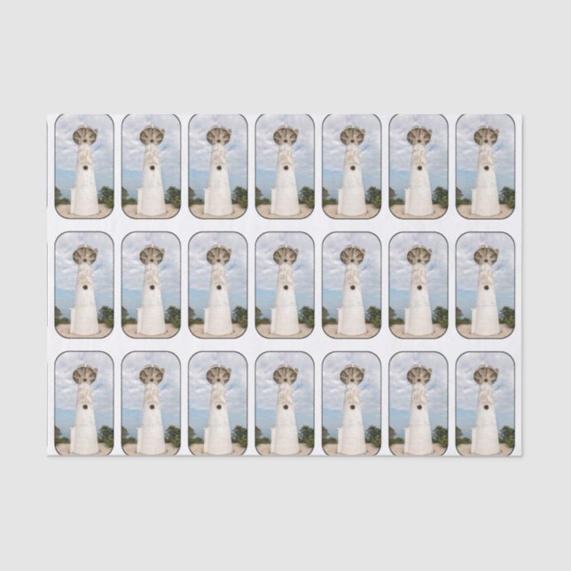 White lighthouse tissue paper (Front)