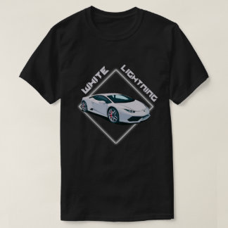 White Lightning Supercar Graphic T-Shirt