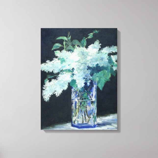 White Lilac by Edouard Manet Canvas Print (Front)