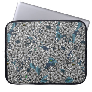 White Lilac garden Laptop Sleeve