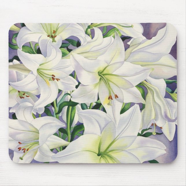 White Lilies 2008 Mouse Pad (Front)