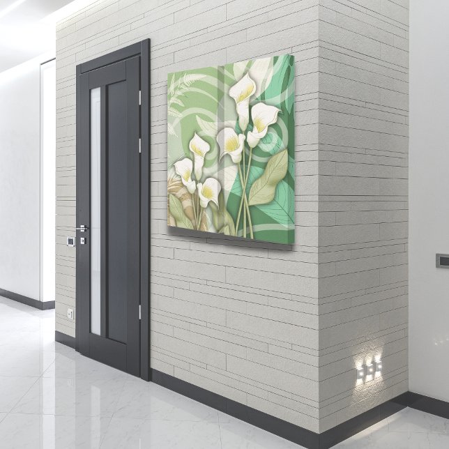 White Lilies 24"x24" Two Panel Canvas Print (Creator Uploaded)