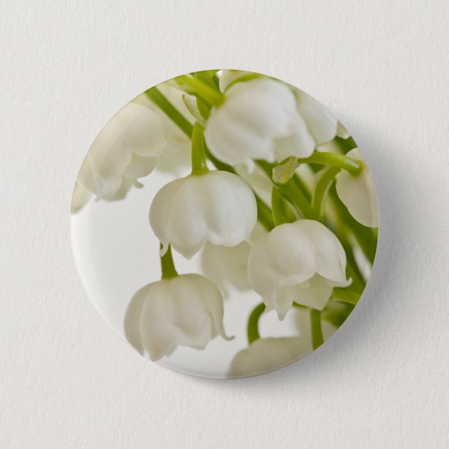 White Lilies 2 Inch Round Button (Front)