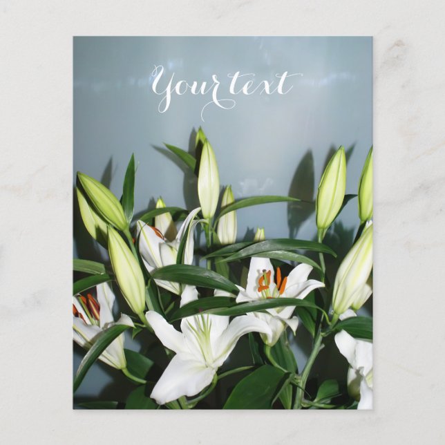 White lilies flyer (Front)