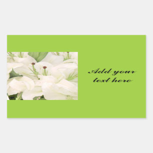 White Lilies,Lilies of love_ Sticker