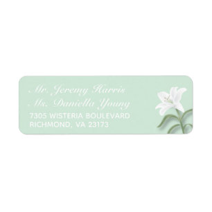 White Lilies & Mild Mint Return Label