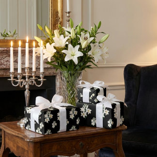White Lillies Wrapping Paper