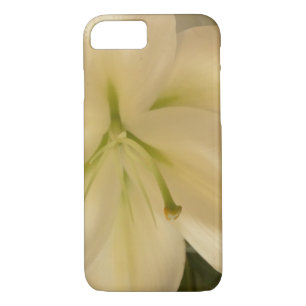 White Lillum Flower Apple iPhone 7, Barely There Case-Mate iPhone Case