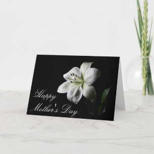 White Lilly Mother's Day Card