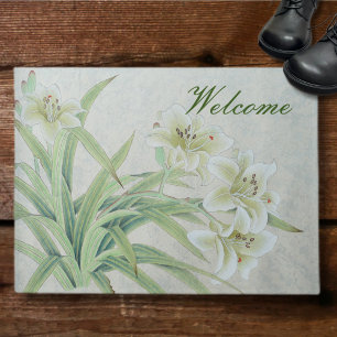 White Lily Doormat
