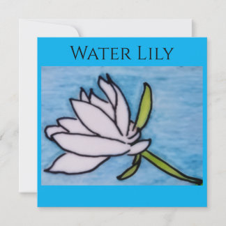 White Lily Flat Card